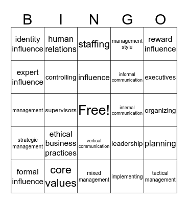 Bingo Card