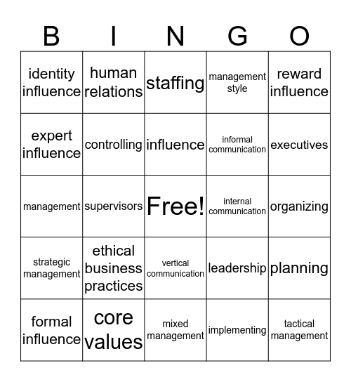 Bingo Card