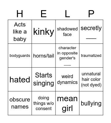 Gacha life bingo board Bingo Card