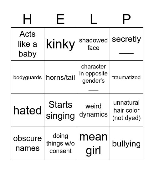 Gacha life bingo board Bingo Card