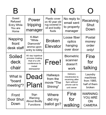 Decoplage Bingo Card