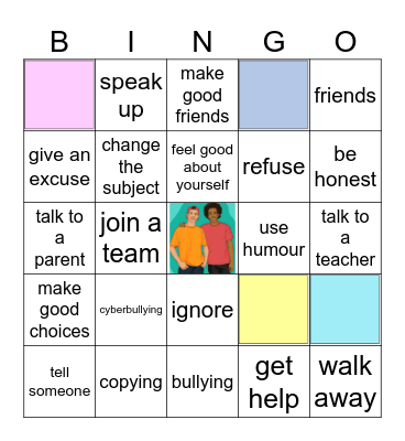 Friendships Bingo Card