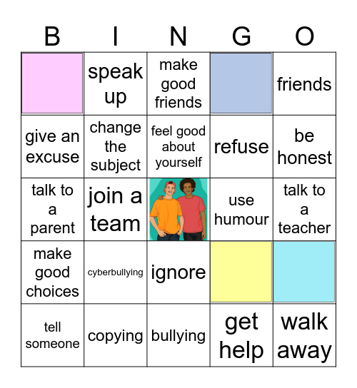 Friendships Bingo Card