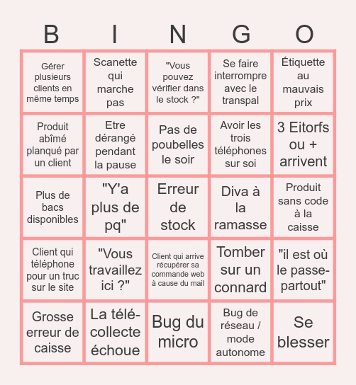 Le Bingo Géant Bingo Card