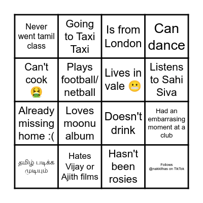 UOB TSOC Icebreaker Bingo Card