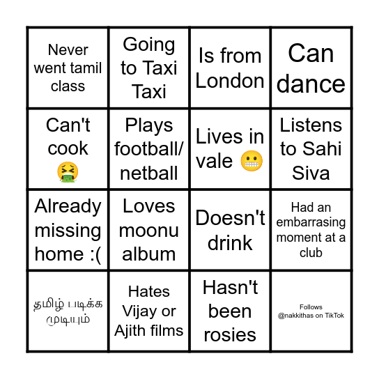 UOB TSOC Icebreaker Bingo Card