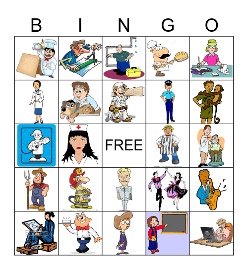 Jobs Bingo Card