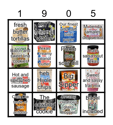 HEB LOTERIA Bingo Card