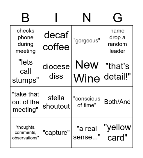 Rich Johnson Birthday Bingo Card