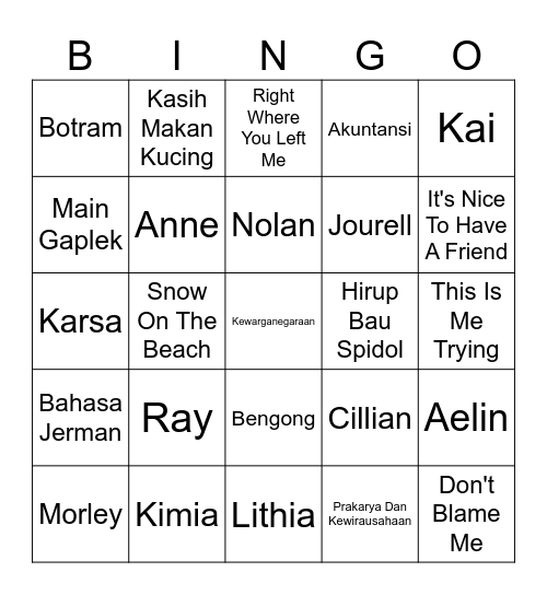 Bingo Card