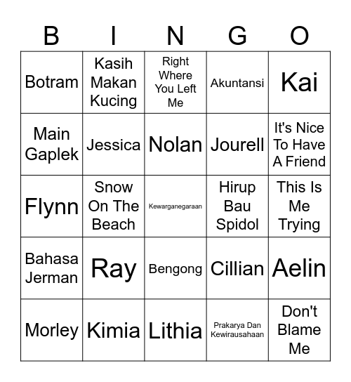 Bingo Card