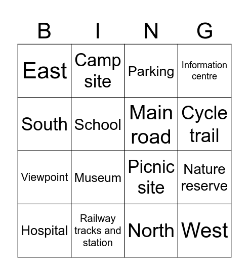 1st Heage Cubs Bingo Card