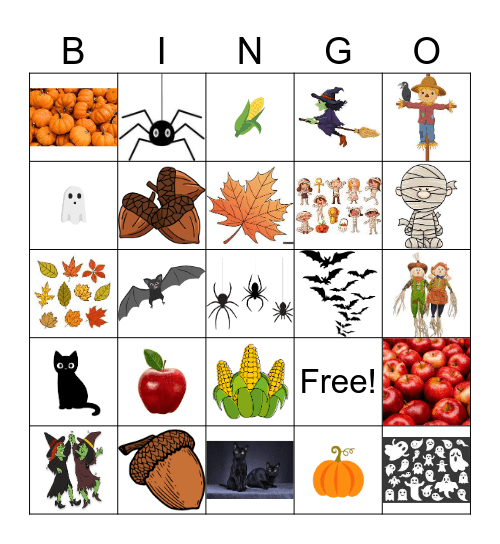 Fall Bingo Card