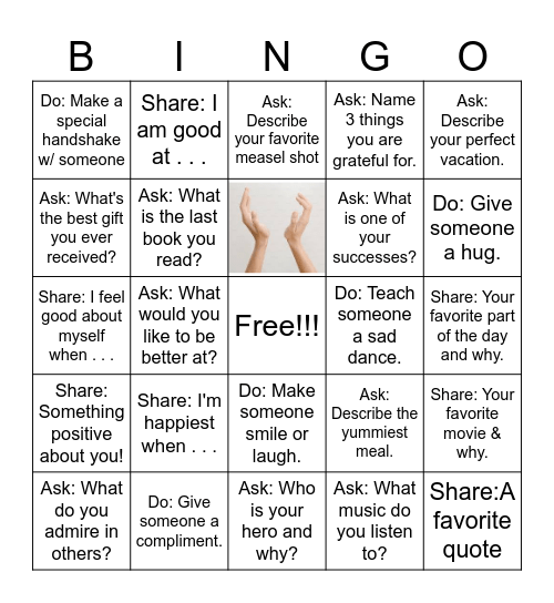 Community Builder Bingo Card