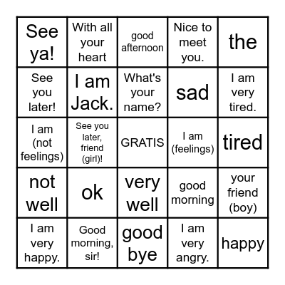 Quarter 1 Bingo- 5th and 6th Grade Bingo Card