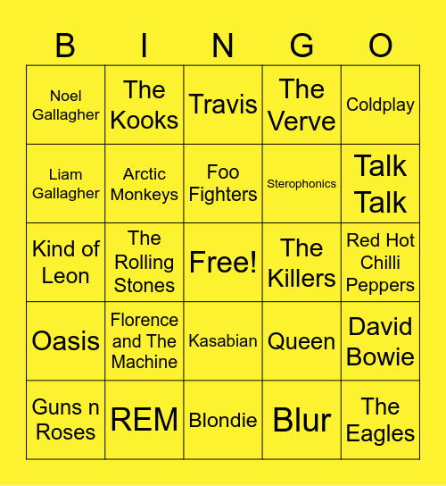 Absolute Bingo Card