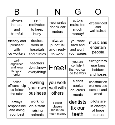 Getting to Know your Peers Bingo Card