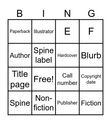 LIBRARY BINGO Card