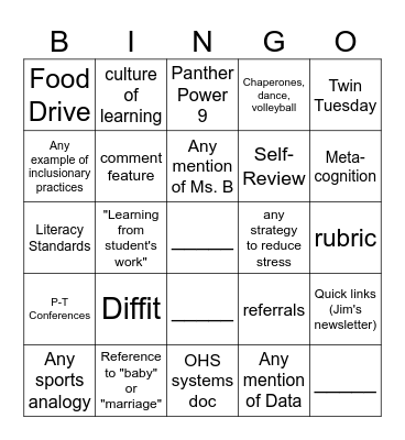 Lingo Bingo - Oct 2, 2023 Bingo Card