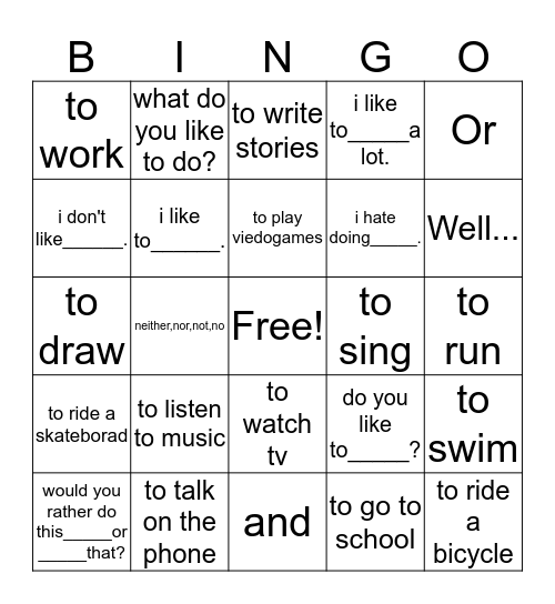 Jackson Beauregard Bingo Card