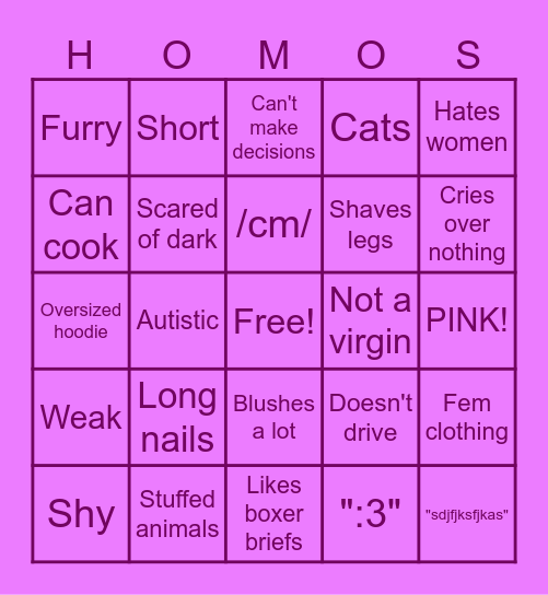 CONFIRMED BOTTOM Bingo Card