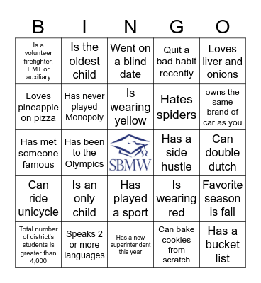 SBMW CLERK BINGO Card