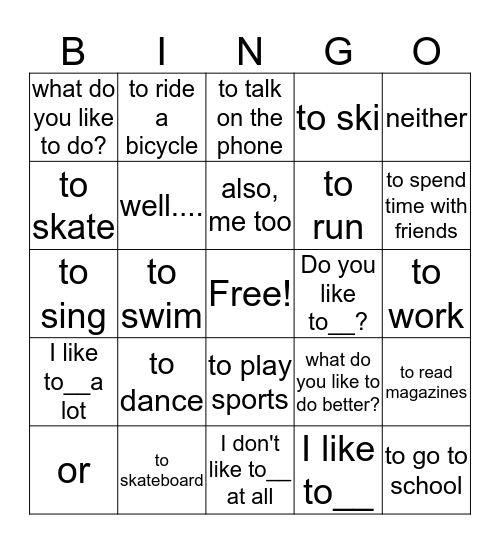 Abbi  Bingo Card