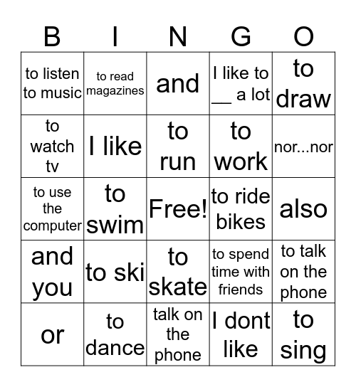 Teneyah Bryant Bingo Card