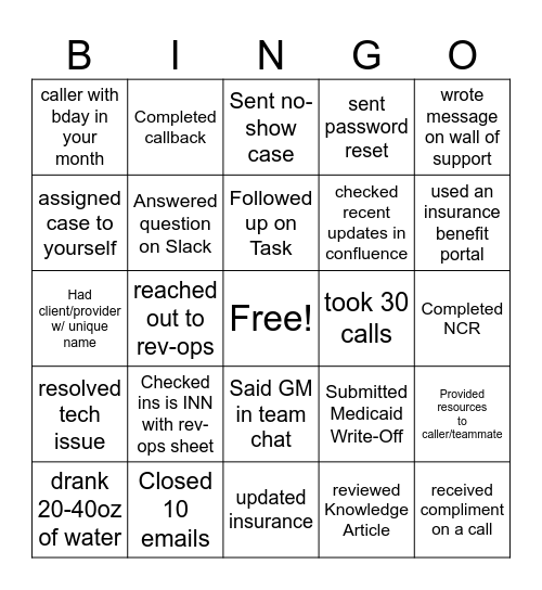 SonderBingo Card