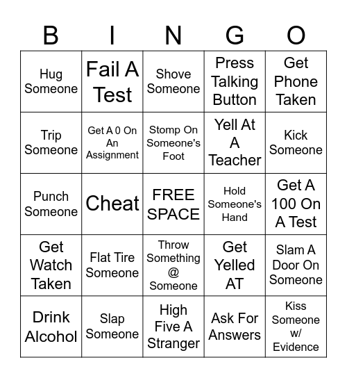☆ Bingo Card