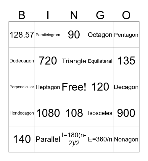 Chapter 10 Bingo Review Bingo Card