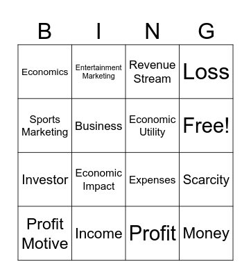 Ch03 Vocab Bingo Card