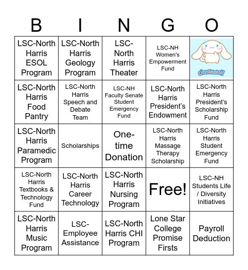 EGC Bingo - Round 1 Bingo Card