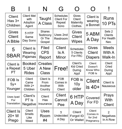 October CS Bingo! Bingo Card