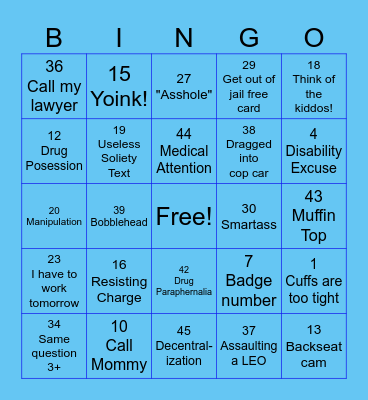 BENA11 (#1) Bingo Card