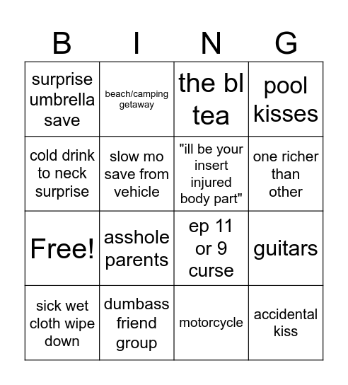 bl bingo Card