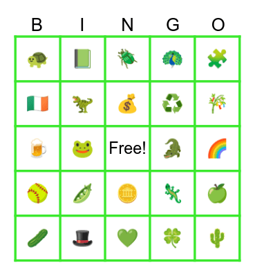 ☘️ St. Patrick’s Day ☘️ Bingo Card