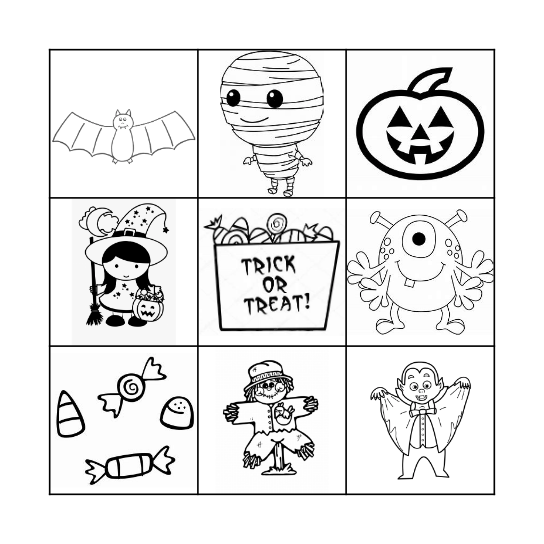 Halloween Bingo Card