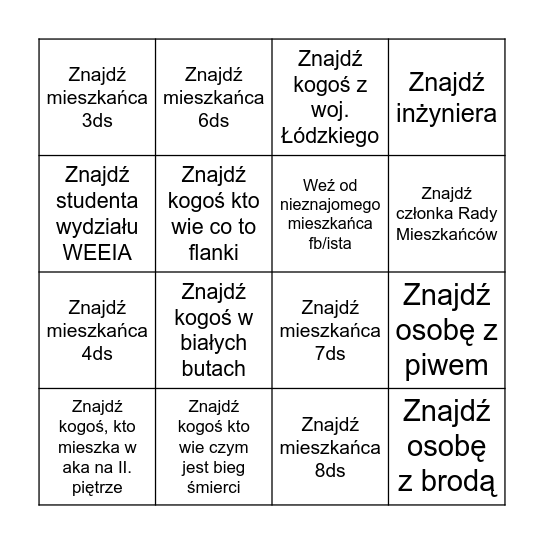 Bingo - WIO 2023 Bingo Card