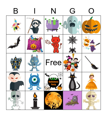 Halloween Bingo Card