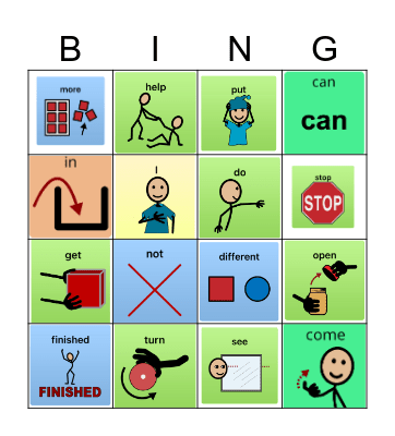 Green core 1 Bingo Card