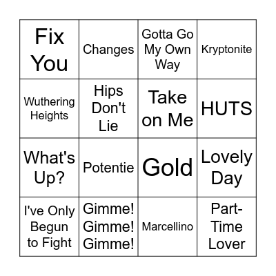 Back2TheFuture Top 100 Stam Bingo Edition Bingo Card