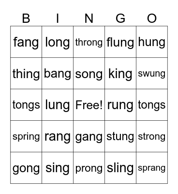 Welded Sounds Bingo Card
