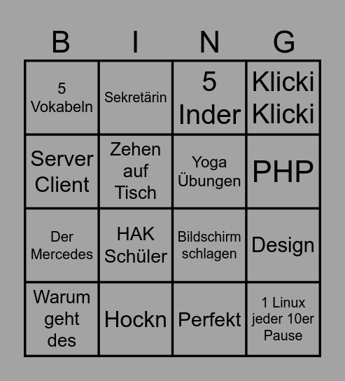 STOLL Bingo Card