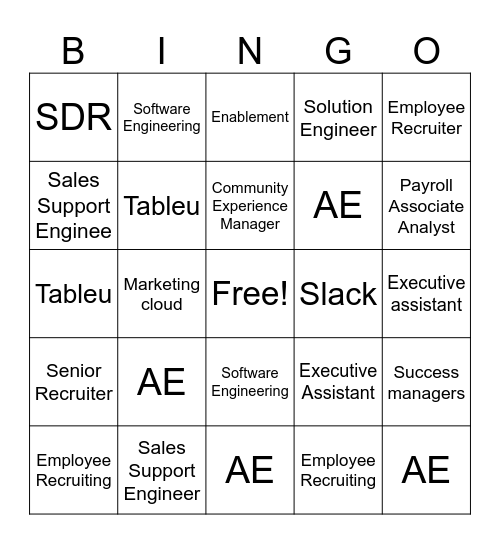 Super Connect Buenos Aires Bingo Card