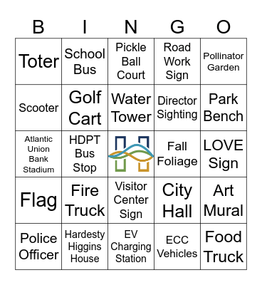 Sights Around the 'Burg Bingo Card