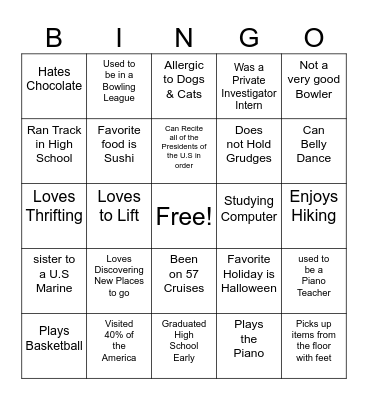 FORTIFI Bingo Card