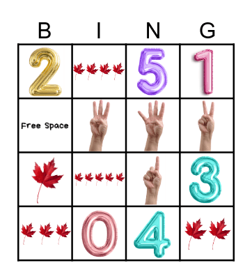 Unit 3 Numbers to 5 Checkpoint Bingo Card