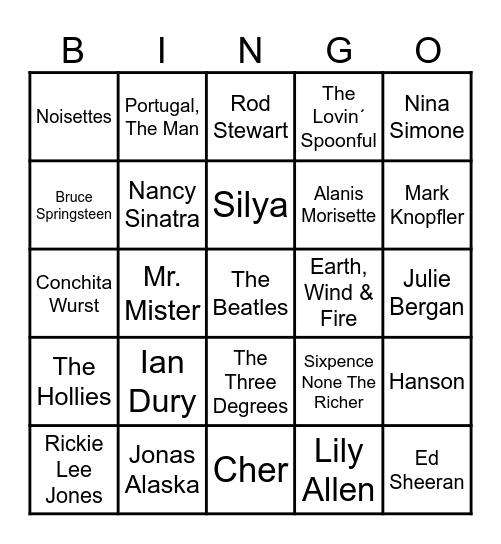 🦹🏻Bingo 46🦹🏻 Bingo Card