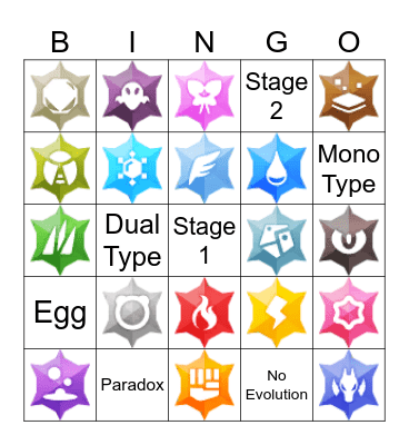 Pokemon Shiny Bingo Card